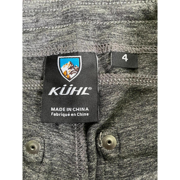 KUHL Mova Capri Pants Pull On Stretch Comfort Dark Heather Nylon Blend Womens 4 - Picture 7 of 9